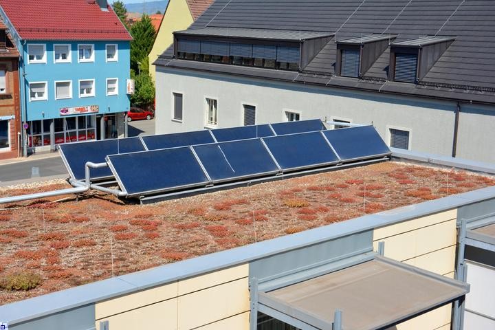Eine Anlage zur Erzeugung von Solarthermie